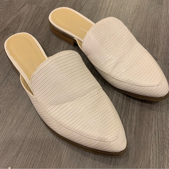 CL by Laundry - Cream Faux Leather Mules - Picture 3 of 3